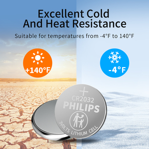 แบตเตอรี่ลิเธียม3V CR2032 <span class=keywords><strong>Philips</strong></span> ปลอดภัยและทนทานแบตเตอรี่หลักวงกลม2032สำหรับการควบคุมระยะไกลของเล่น - Product Image 6