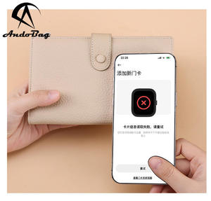 Portefeuille de voyage multifonctionnel en cuir de vachette Andong avec protection RFID, porte-cartes, porte-monnaie zippé et pince à billets JL0144 - Product Image 3