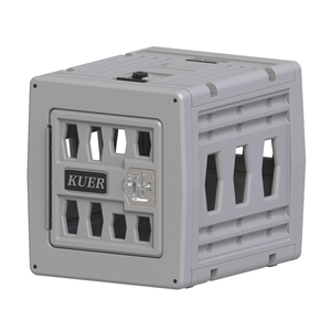 KUER portable voiture transport rotomoulé cage voyage en plastique pour animaux de compagnie boîte de consignation chien chenil cage intérieur - Product Image 5