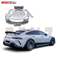 Pour Mercedes AMG GT GT43 GT50 GT53 GT63 GT63S modifié grand sac table résine fibre avant et arrière boîte jupe Quel sourcil