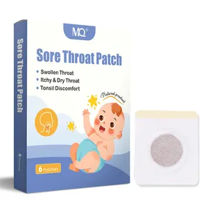 Baby sore throat relieves dry itchy cough throat pain discomfort swollen tonsil relief herbal medicine relief sore throat patch