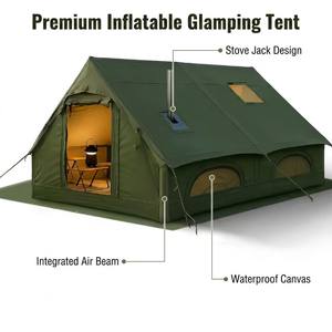 <span class=keywords><strong>Tente</strong></span> de glamping <span class=keywords><strong>gonflable</strong></span> de luxe <span class=keywords><strong>avec</strong></span> cheminée, imperméable 4 saisons, cabine pneumatique pour 6 à 8 personnes, idéale pour le camping familial en hiver - Product Image 2