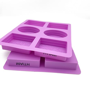 Moule à gâteau en silicone à 6 cavités avec motif dentelle, qualité alimentaire, pour savon, vente en gros directe d'usine pour marque privée, avec logo personnalisé - Product Image 2