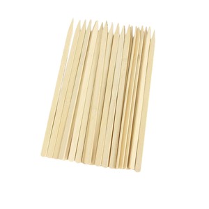 Brochetas desechables de bambú Bamboo Saint de 240 mm de longitud para barbacoa y uso con espino dulce confitado - Product Image 3