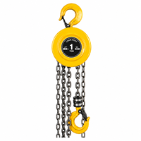 Palans à chaîne manuels Chenghua 1T 2T 3T 5T 10T, blocs de levage à chaîne G80, chaîne en acier de 10 mm, hauteur de levage de 60 m pour le levage de matériaux lourds