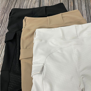 Leggings équestres avec poches pour téléphone pour femmes, collants haute densité, 4 voies extensibles, pantalons <span class=keywords><strong>d</strong></span>'<span class=keywords><strong>équitation</strong></span>, jodhpurs, en stock - Product Image 5