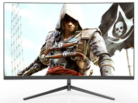 Moniteurs de jeu professionnels 2k incurvés de 32 pouces sans bordure Moniteurs LCD pour PC avec moniteur de bureau VESA 20 pouces