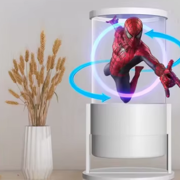 360 Degree Desktop 3D Holographic Fan LED Hologram Display with Table Stand WiFi App Control for Retail Counter