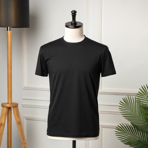 T-shirt en coton à col rond pour homme, vêtement décontracté chic, tricot durable, qualité supérieure, fournisseur en gros - Product Image 3