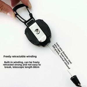 Porte-badge rétractable robuste et créatif avec <span class=keywords><strong>clip</strong></span> de ceinture en métal durable <span class=keywords><strong>pour</strong></span> activités de plein air - Product Image 6