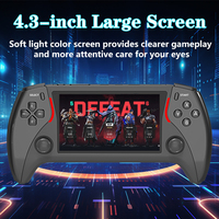 Consola de Juegos Portátil Project X Pro Actualizada, Pantalla IPS de 4.3 Pulgadas, 3200mAh, 64GB, 3000 Juegos Integrados, Resolución 800x480, Wi-Fi, Linux