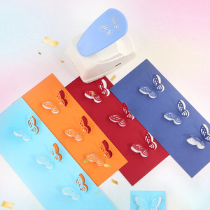 Perforateur de papier artisanal multi-détails KAMEI en forme de cœur de papillon avec métal + ABS, tailles 1,5 po et 2 po pour la décoration de bureau/usine - Product Image 2