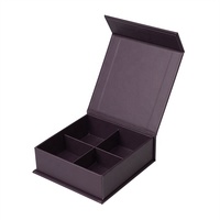 Cajas de embalaje de Chocolate de lujo personalizadas, 4 Uds., cierre magnético, ventaja UV, papel de aluminio, Catering, San Valentín, dulces, fechas, regalo