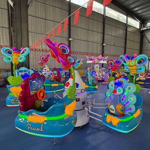 Attraction pour enfants Plaza : Avion électrique 6/8 places, manège de fête foraine avec levage et abaissement rotatifs et lumières LED, à vendre - Product Image 6