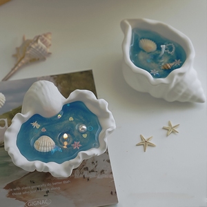 Velas Aromáticas Creativas para el Hogar, Regalo de Recuerdo, Velas Perfumadas Hechas a Mano, Adornos Decorativos de Cera de Gelatina con Forma de Concha, Velas Aromáticas Personalizadas - Product Image 3