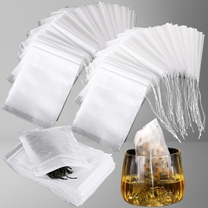 Sacchetti Filtro per Tè Verde Usa e Getta con Cordoncini Naturali, Prodotto Ecologico per Imballaggio e Stampa - Product Image 2