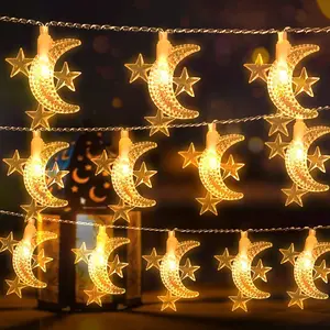 New LED Star And Moon Lights String Christmas Room Interior Decoration Lights