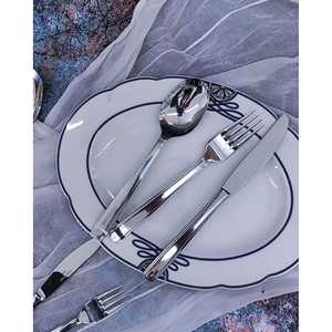 Dionigi <b>Set</b> of 12 Sambonet Steel <b>Dinner</b> Knives with <b>Square</b> Handles - Product Image 4