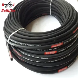 サンフレックス1または2のBraids High-Tensile Steel Wire SAE 100 R2 Rubber Hydraulic Hose