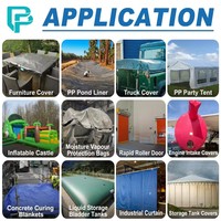 Rouleau de tissu en bâche PP imperméable, non toxique, recyclable, léger et haute résistance pour revêtement de stockage d'eau, bassin, piscine