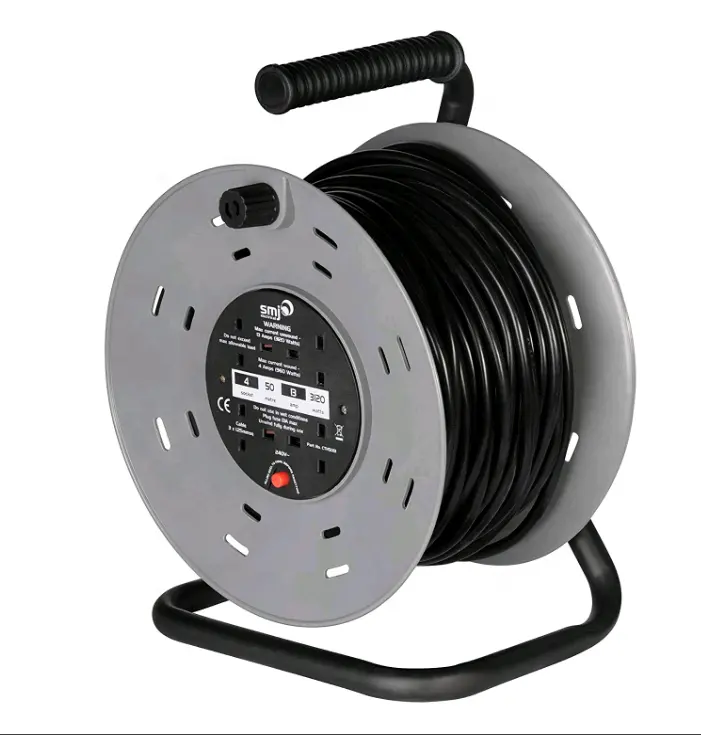 4 ổ cắm cáp Reel Anh BS anh Cáp Reel 25M 30M 40m 50m