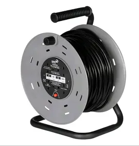 Extension cord reel 110V 100 feet 14AWG 4 USA sockets extension cable reel  - AliExpress
