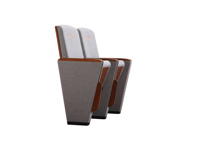 Chaise de théâtre pliable contemporaine en aluminium, siège commercial pour auditorium avec tablette d'écriture, pour salle de conférence et église