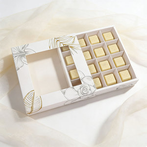 Caja de Papel Portátil Mini Ligera <span class=keywords><strong>para</strong></span> Snacks, Palomitas Fritas, Dulces Tostados, con Separador/Ventanas Transparentes - Product Image 2
