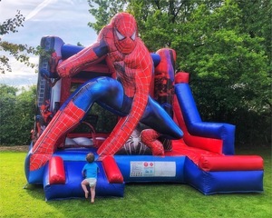 Castillos de PVC de grado comercial para niños hinchables Casa de rebote <span class=keywords><strong>Castelo</strong></span> inflavel Castillo de salto inflable Spiderman - Product Image 2