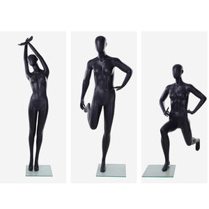 Mannequins féminins en <span class=keywords><strong>position</strong></span> assise, debout, tête chauve, avec cheveux humains, avec visage maquillé - Product Image 6