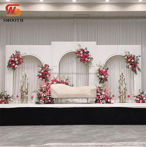 SMOOTH Top Quality Square <b>Wedding</b> <b>Arch</b> White PVC Church <b>Wedding</b> <b>Arch</b> Backdrop <b>Wedding</b> <b>Arch</b> Decor - Product Image 1