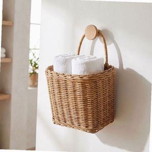 Cestas Cadeaux Esthétiques Murales Petites, Panier à Fruits en Métal, Lot de 2, Boîte en Rotin et Acrylique, Ensemble Complet pour Pique-nique, Achat de Vêtements - Product Image 5