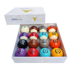 Bolas de Billar de Resina de Tungsteno Dynaspheres - Juego Completo de Bolas de Billar de Resina para Torneos y Entrenamiento - Product Image 1