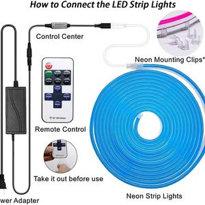 En Oferta, Tira de Luces LED Decorativas para Exteriores IP65, Material de PVC Flexible Personalizado, DC 12v Smd2835 - Product Image 3