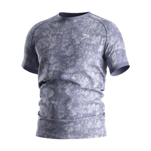 ออกแบบเสื้อผ้าฟิตเนสสำหรับคนรูปร่างใหญ่ เสื้อผ้าออกกำลังกายปี 2024 ขายส่งเสื้อยืดออกกำลังกายแบบเรียบ เสื้อคอมเพรสชั่นสำหรับออกกำลังกายสำหรับผู้ชาย - Product Image 1