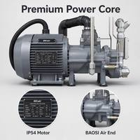 Compresseur d'air à vis à aimant permanent à fréquence variable AOKEF 30HP 22KW, compresseur à vis rotatif PM VFD avec écran tactile PLC