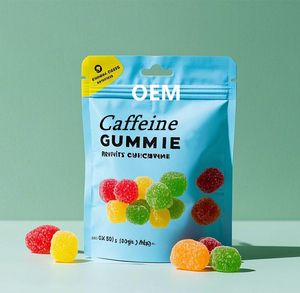 Gummies énergétiques à la caféine en marque privée OEM, gummies pré-entraînement, caféine pour booster le cerveau et développer les muscles - Product Image 2