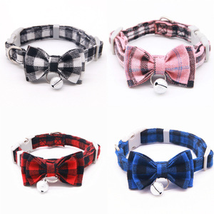 Lindo <span class=keywords><strong>Collar</strong></span> para Gato con Lazo de Mariposa y Campana, Ajustable, con Correa a Juego para Gatitos y Perros Pequeños, Anillo para el Cuello para Pasear Mascotas - Product Image 3