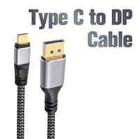 Câble DP Type C 1.4 prenant en charge 8K/60Hz 4K/144Hz 32,4 Gbps pour moniteur projecteur, convertisseur USB C extérieur 5 mm