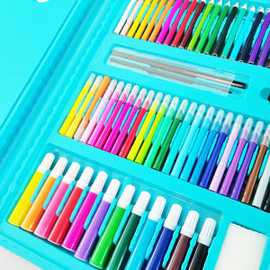 Conjunto de Arte de caballete triple de 208 piezas al por mayor papelería de dibujo escolar para niños para pintar - Product Image 2