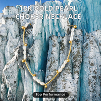 Collier tendance en acier inoxydable plaqué or 18 carats avec motif floral, perles d'imitation et perles entretoises sculptées |   Design de collier élégant