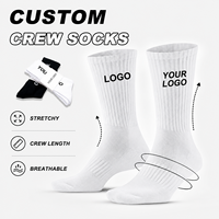 Chaussettes de sport pour hommes en coton rembourré, tricotées sur mesure, de haute qualité, pour la course à pied et le fitness