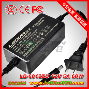 <b>12V</b> 5A Power <b>Adapter</b> 60W DC Output Dual Voltage 110-240V Input CN Plug Standard Model LD-6012ZU - Product Image 4