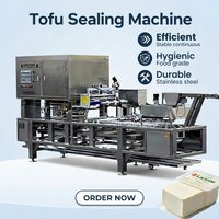 Machine de scellage de tofu à haute vitesse LUOKE, moule personnalisé pour différentes tailles de boîtes de tofu en plastique