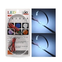 Décoration de lentille de projecteur LED de voiture de haute qualité 360 degrés LED Devil Demon Eye Halo Ring avec capteurs d'éclairage à arrêt automatique