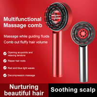 Nouvelles Tendances : Peigne Électrique à Lumière Rouge LED Anti-Chute de Cheveux, Appareil de Croissance Capillaire, Brosse de Massage Électrique du Cuir Chevelu, Applicateur d'Huile