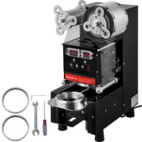 Machine à sceller les gobelets entièrement automatique haute productivité pour bubble tea, scellage thermique 88/90/95 mm pour gobelets en papier et en film