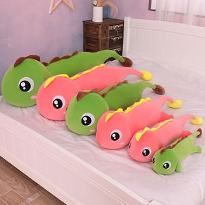 Nouveauté créative : Coussin en peluche longue et moelleuse en forme de <span class=keywords><strong>dinosaure</strong></span> aux grands yeux, vente directe usine, coussin décoratif mignon en forme d'animal - Product Image 2