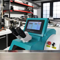 Machine de soudage au laser à fibre portative de 1500 W, soudeuse au laser numérique automatique refroidie par eau, mini soudeuses au laser portables à bas prix