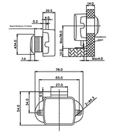 Serrures à bouton-poussoir en alliage de zinc pour portes et tiroirs d'armoires étanches avec poignées intégrées, utilisées sur les navires/yachts